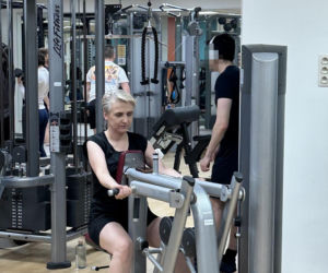 Joanna Scheuring-Wielgus na siłowni
