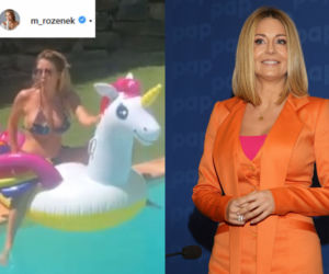 Małgorzata Rozenek-Majdan w basenie