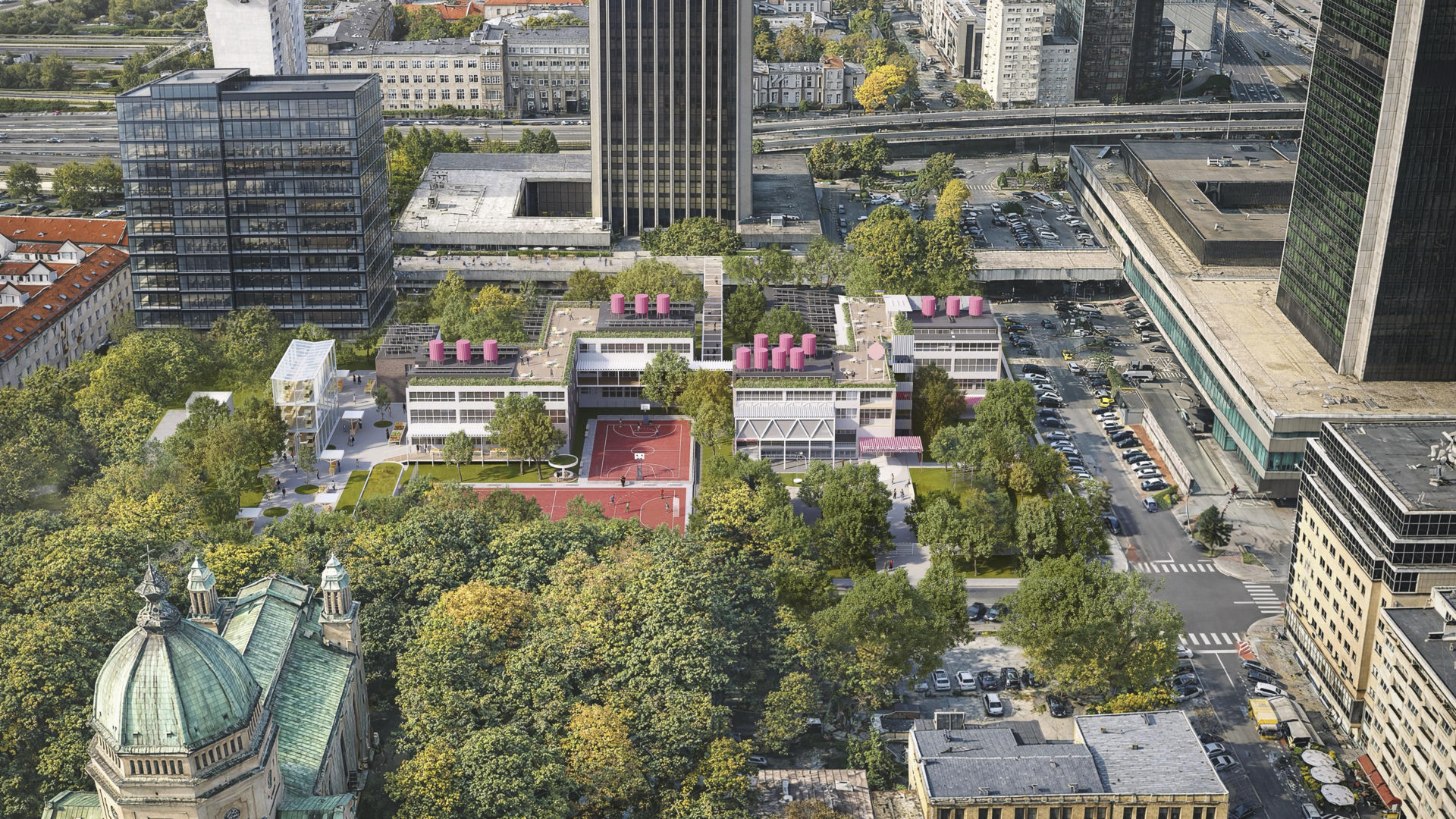 Koncepcja Kwartału społeczno-kulturalnego Emilii Plater 29-31