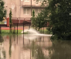 Zalane boiska RKS Okęcie Warszawa 