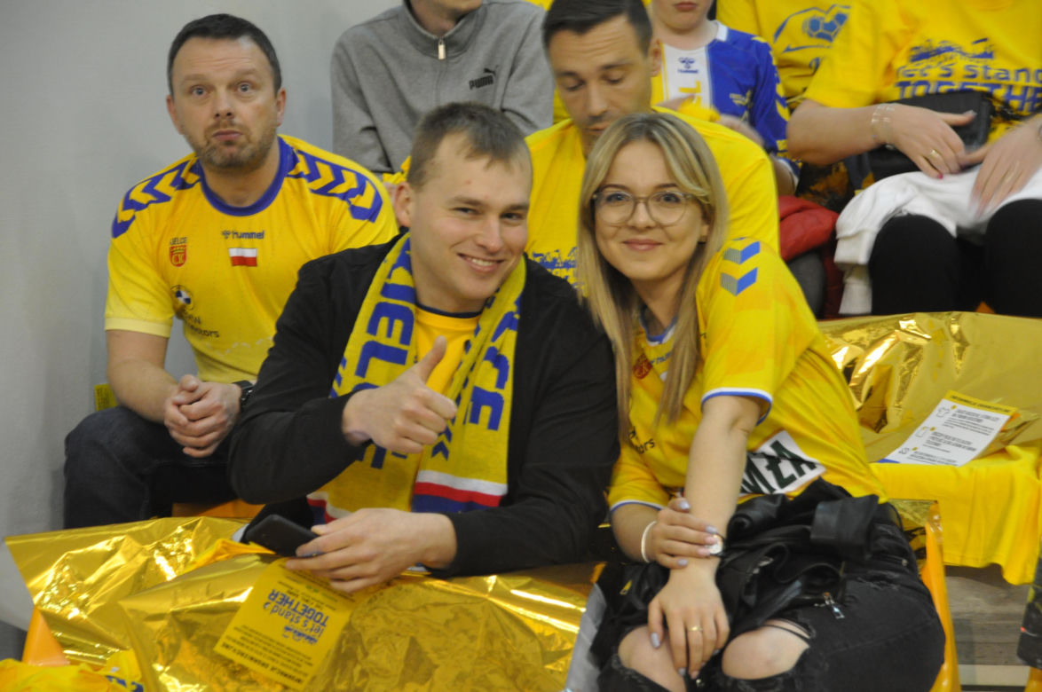 Kibice na meczu Industria Kielce - SC Magdeburg