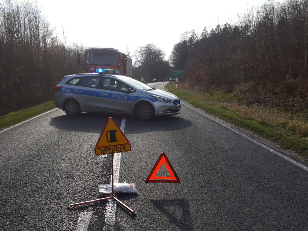 Wypadek pod Szczecinkiem