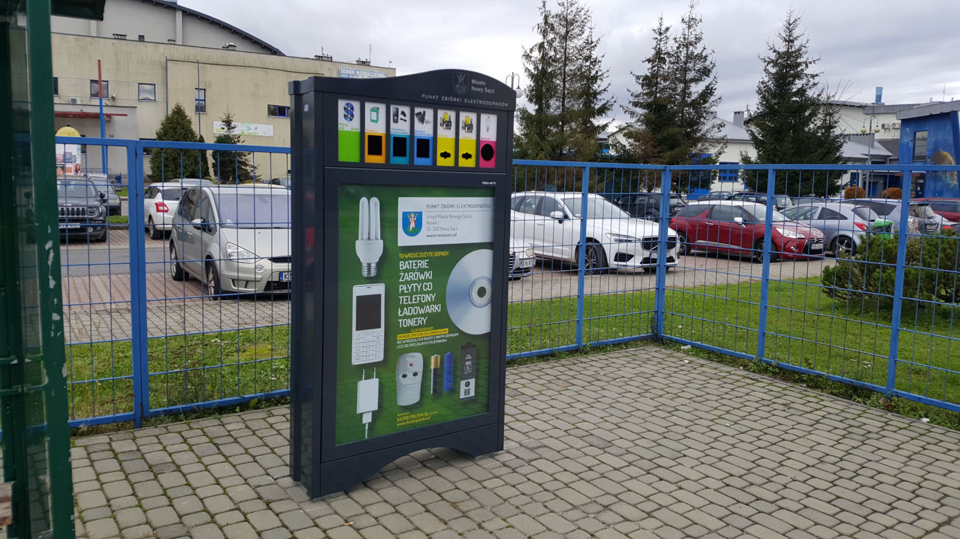 Punkt zbiórki elektroodpadów w Nowym Sączu