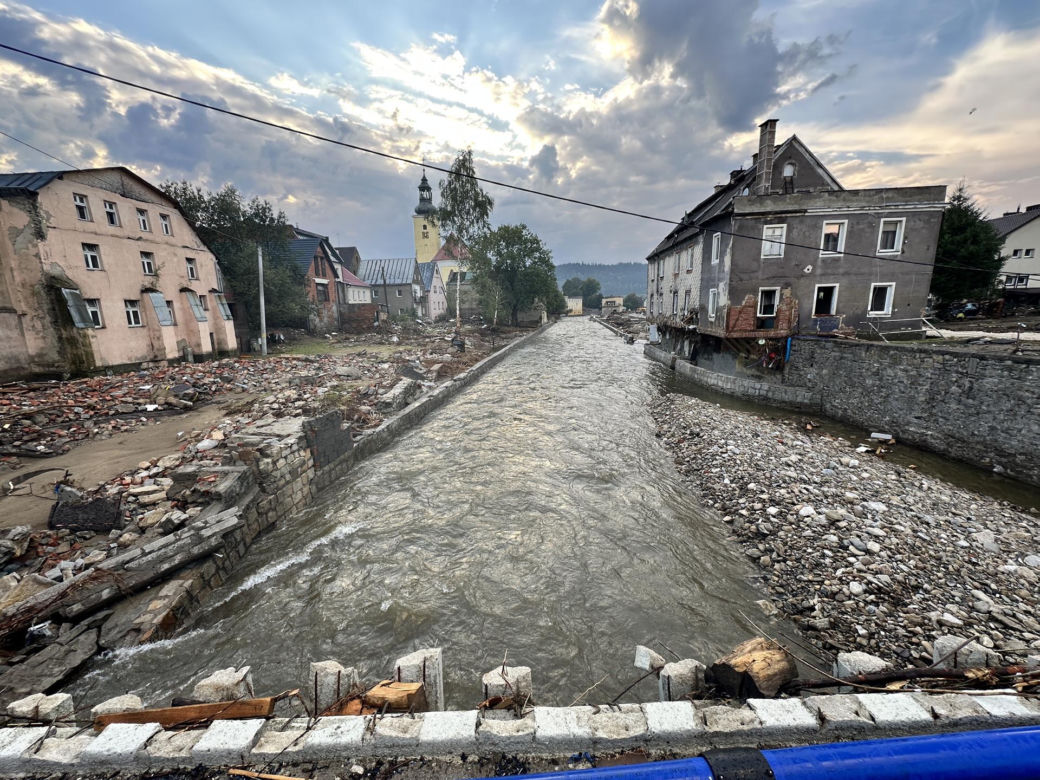 Lądek-Zdrój po przejściu fali powodziowej