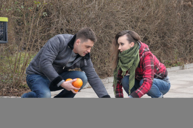 Pierwsza miłość odc. 2093. Melka (Ewa Jakubowicz), Dragon (Krzysztof Zych)