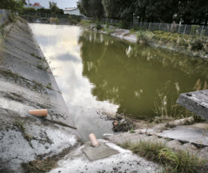Stary basen przeciwpożarowy na Gronowie