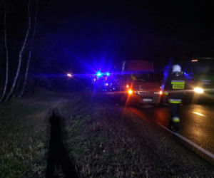 Wypadek na DK 10 w Emilianowie 