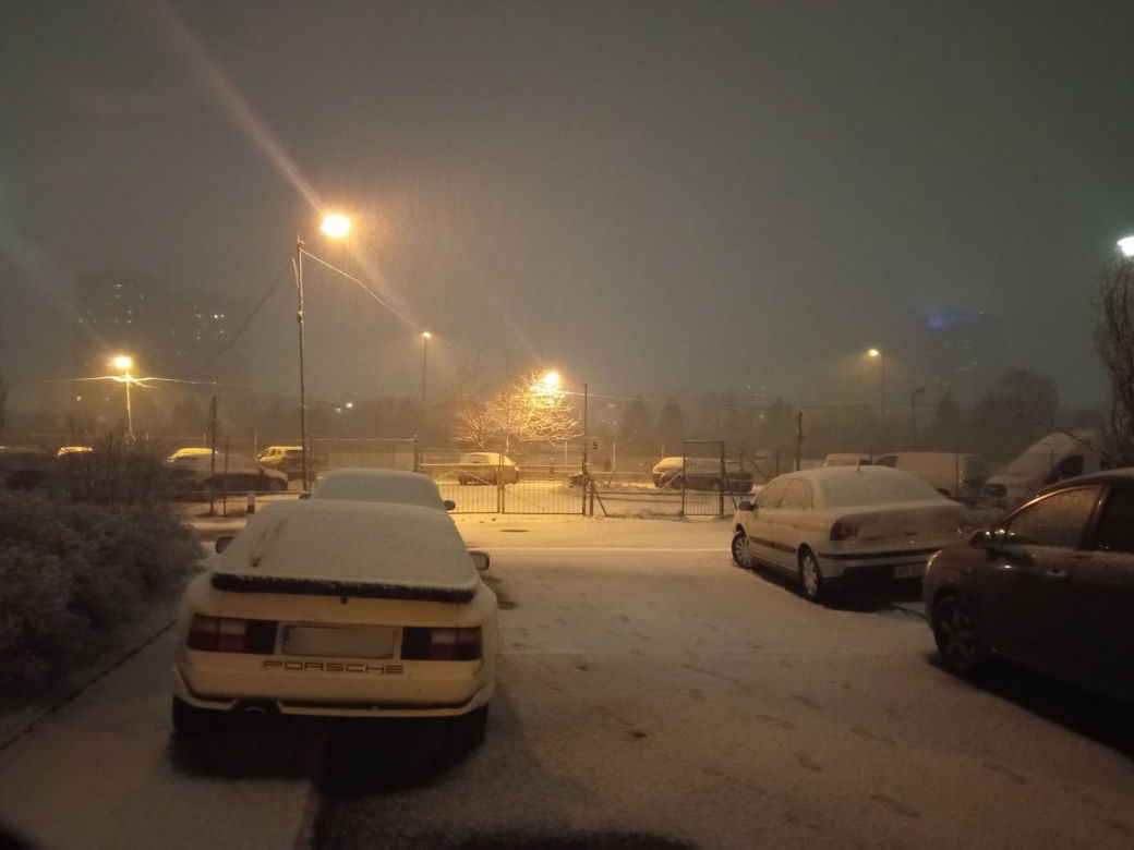 Śnieżyca w Warszawie 28.01.2021