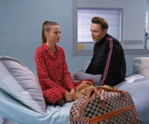Barwy szczęścia, odc. 2021. Julita (Katarzyna Sawczuk), Józek (Patryk Pniewski)