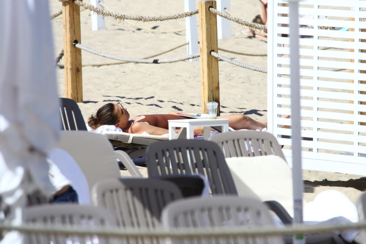 Katarzyna Herman na plaży