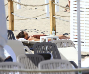 Katarzyna Herman na plaży