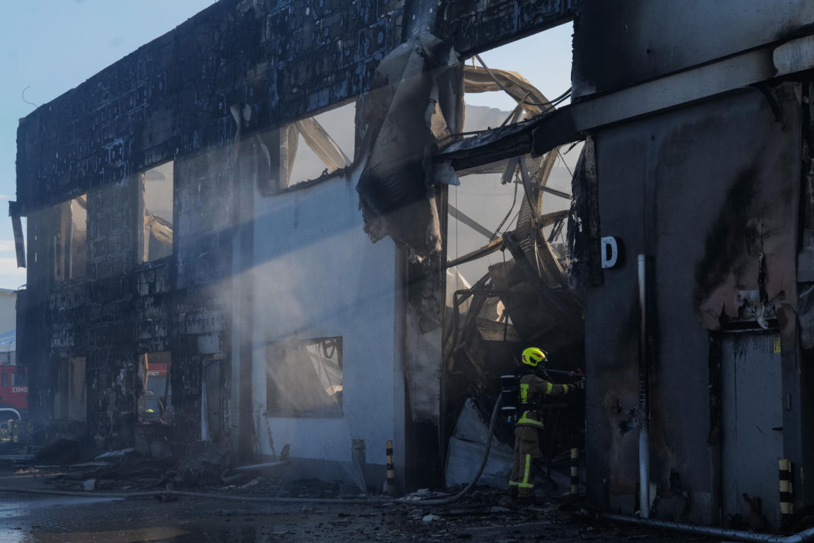 Pożar przy ul. Kasprowicza w Lublinie