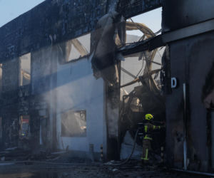 Pożar przy ul. Kasprowicza w Lublinie