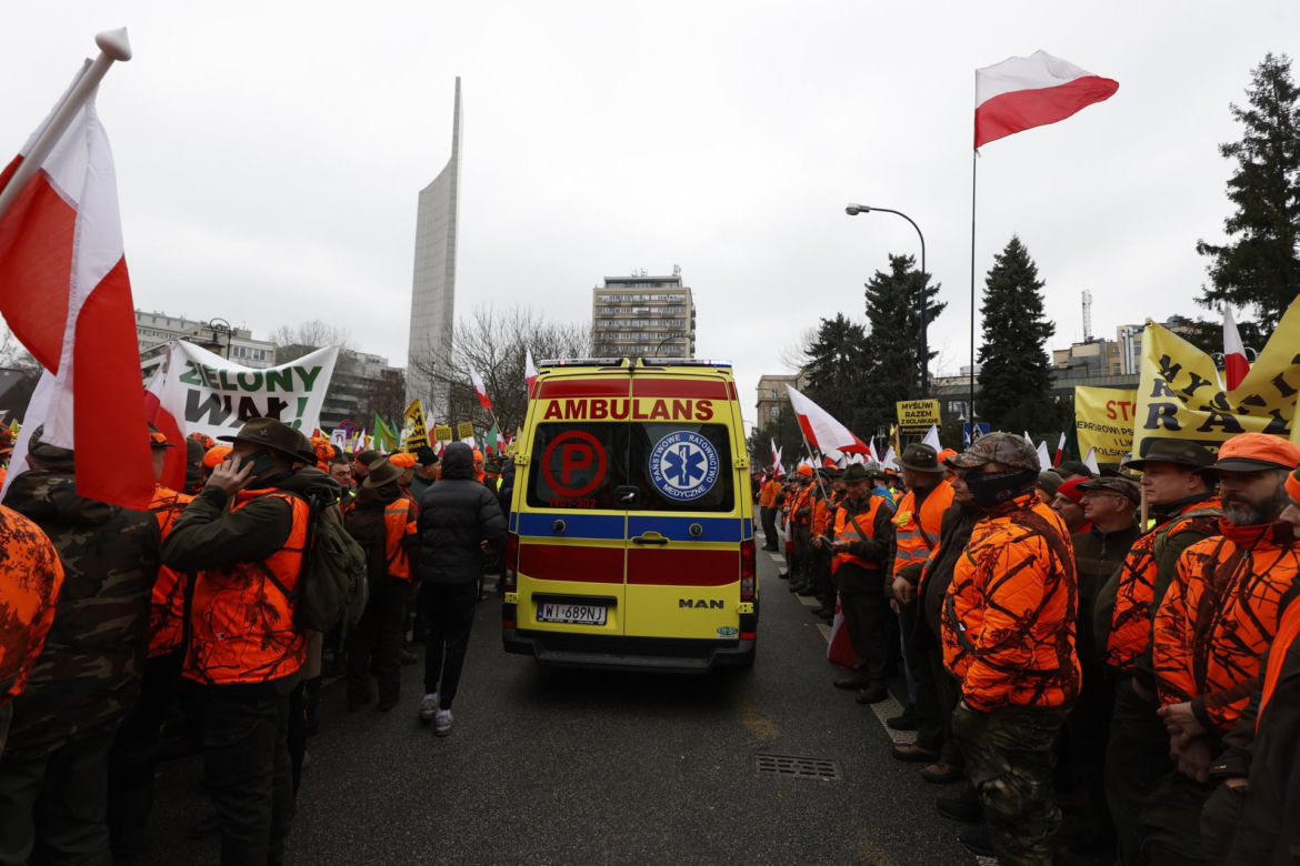 Strajk generalny rolników w Warszawie