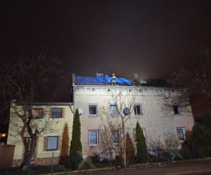 Pożar w Świętej Katarzynie. Spłonął dom strażaka