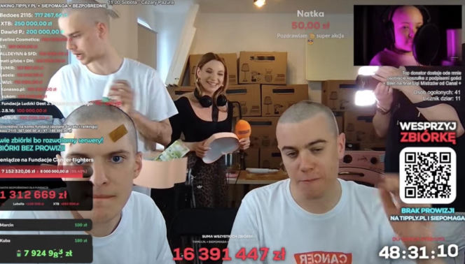 Kasia Węsierska na streamie Łatwoganga