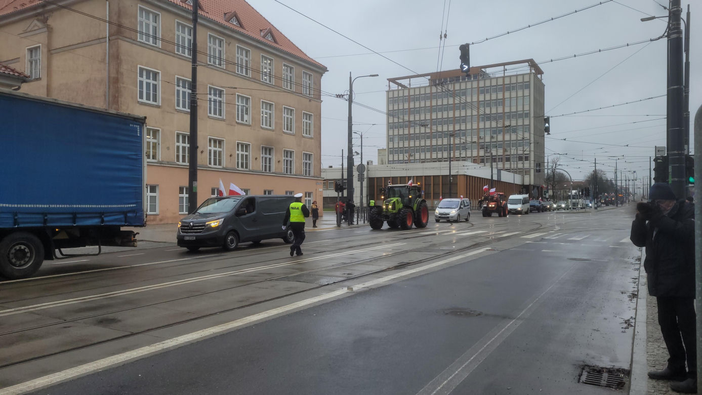 Protest rolników w Olsztynie, 20 lutego