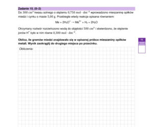 Matura próbna 2026 - chemia