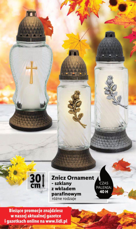 Znicze w Lidlu