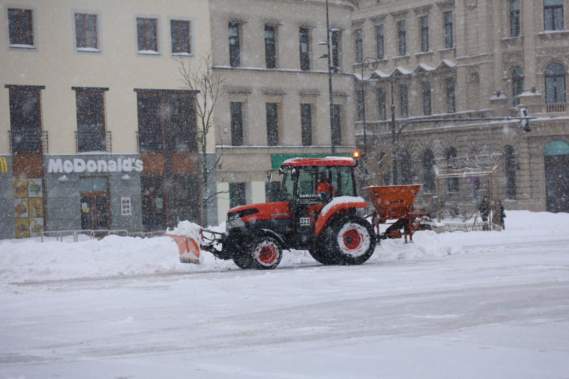 Śnieżyca w Lublinie
