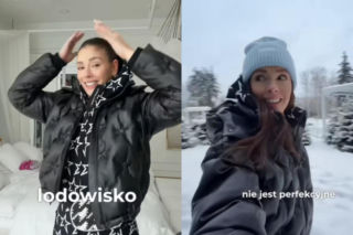 Ukochany Kaludii Halejcio zrobił jej lodowisko przed domem! Bawili się razem z 2 córeczkami