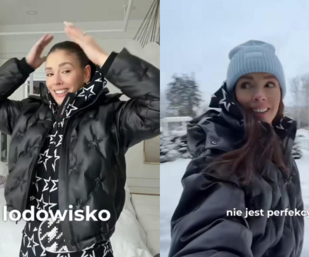 Ukochany Kaludii Halejcio zrobił jej lodowisko przed domem! Bawili się razem z 2 córeczkami