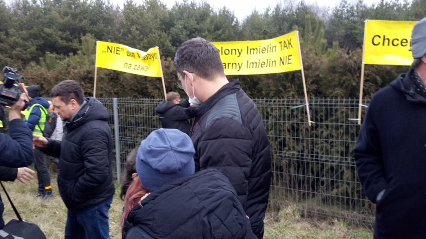 Protest w Imielinie