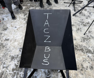 Protest przeciw Stefie Czystego Transportu w Krakowie