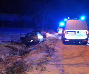 Pościg przez trzy powiaty za złodziejem paliwa. Finał w rowie w Zabrzewie w powiecie leszczyńskim