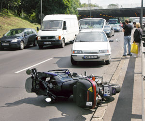 Upadek z motocykla