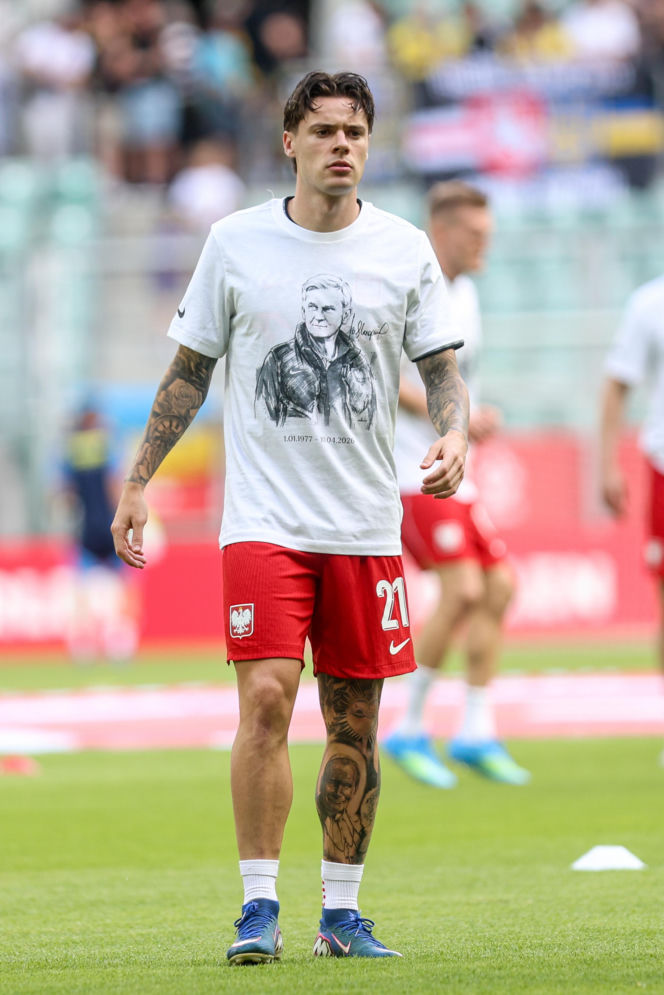 Jacek Magiera uhonorowany na meczu Polska - Ukraina