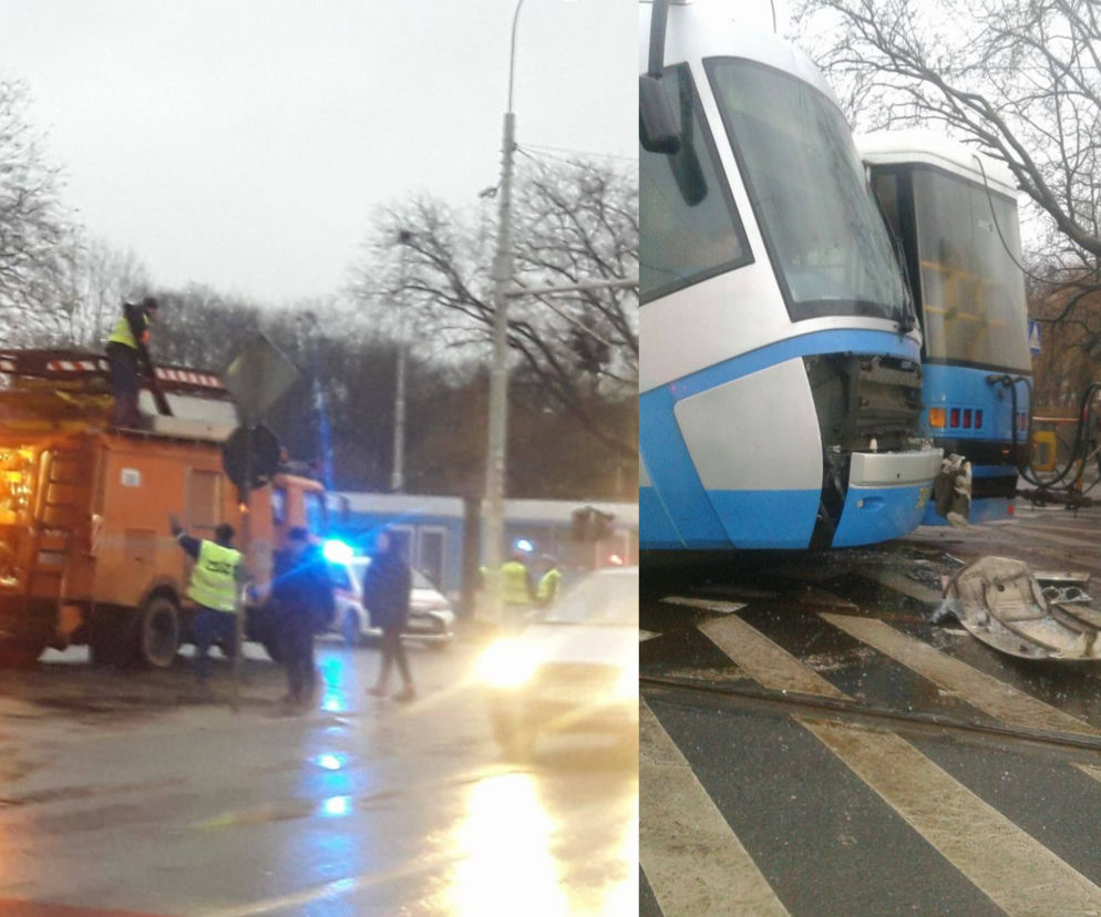 Wypadek spowodował ogromne korki w centrum miasta