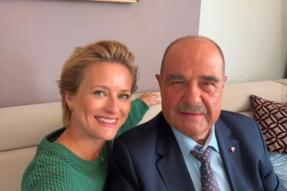 Ranczo. Klaudia (Marta Chodorowska), Paweł Kozioł (Cezary Żak)