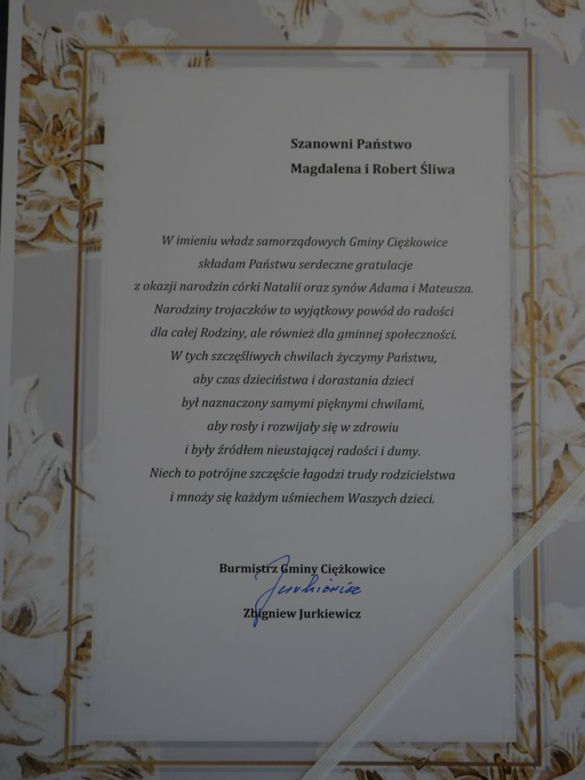 TROJACZKI z Ciężkowic wróciły do domu. Zobacz co dostały od burmistrza! 