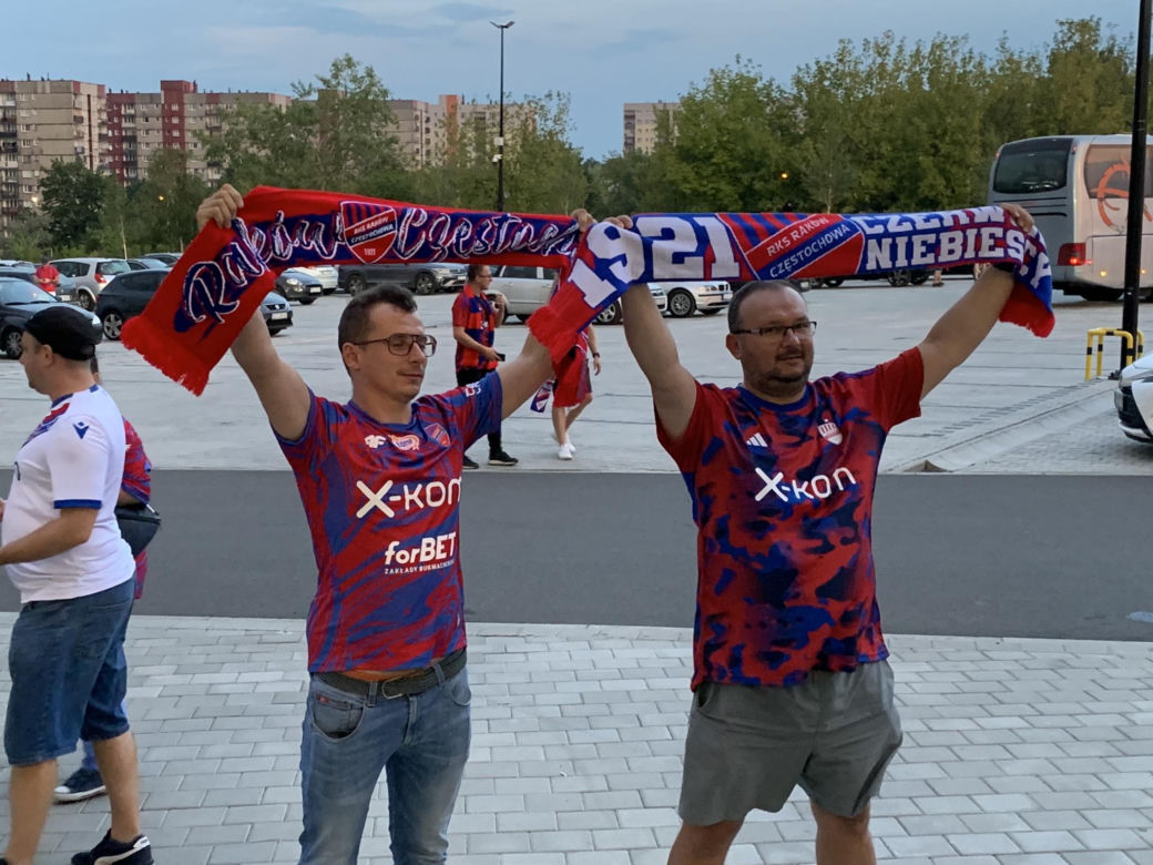 Świetna zabawa podczas meczu Raków Częstochowa - FC Kopenhaga 