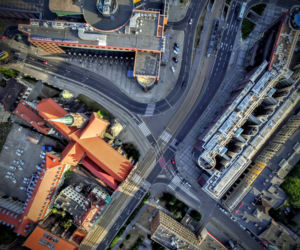 Wrocław widziany z lotu ptaka w obiektywie kamery bezzałogowych statków powietrznych