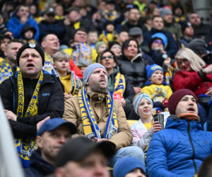 Arka Gdynia - Widzew Łódź: Zdjęcia kibiców i zawodników z meczu 25. kolejki PKO BP Ekstraklasy