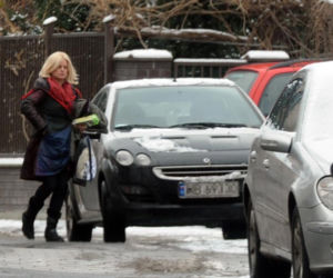 Katarzyna Figura odwiozła mamę do szpitala