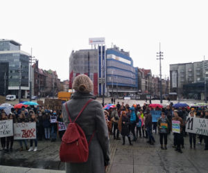 Setki młodych ludzi na ulicach Katowic! Protest klimatyczny na rynku [ZDJĘCIA]