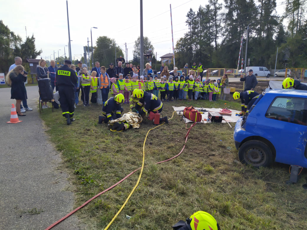 ZOBACZ ZDJĘCIA z akcji "Bezpieczny przejazd" w Koszewnicy, w gminie Kotuń - 15.09.2022