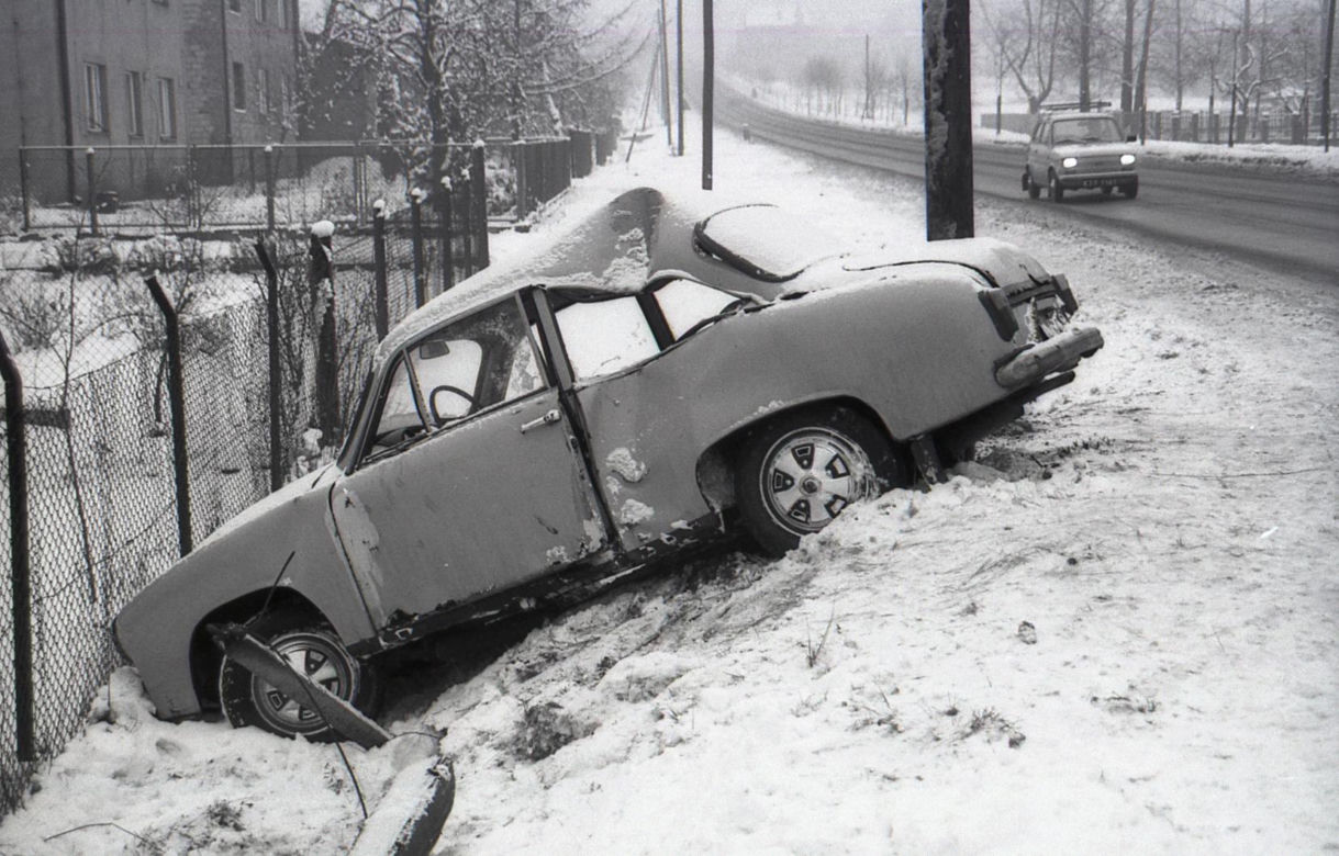 Rybnik zimą w latach 80.