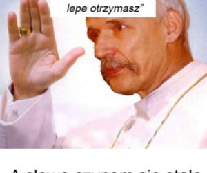 MEMY Korwin-Mikke uderzył Boniego