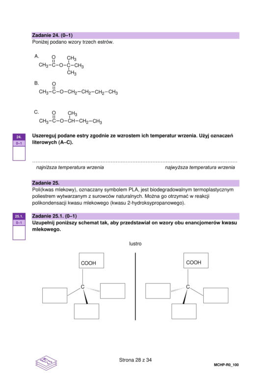 Matura 2025 chemia rozszerzona - arkusz CKE 16.05.2025 - Formuła 2023
