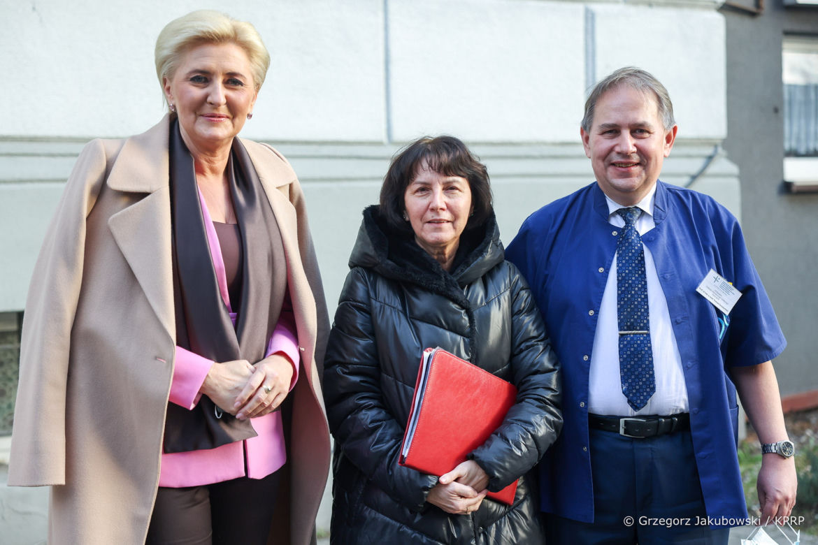 Agata Duda odwiedziła chore dzieci