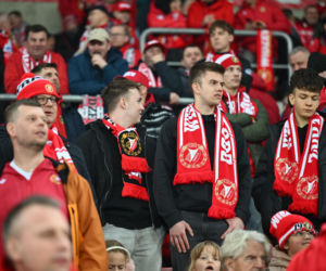 Widzew Łódź - Lech Poznań: Zdjęcia kibiców i zawodników z meczu 24. kolejki PKO BP Ekstraklasy