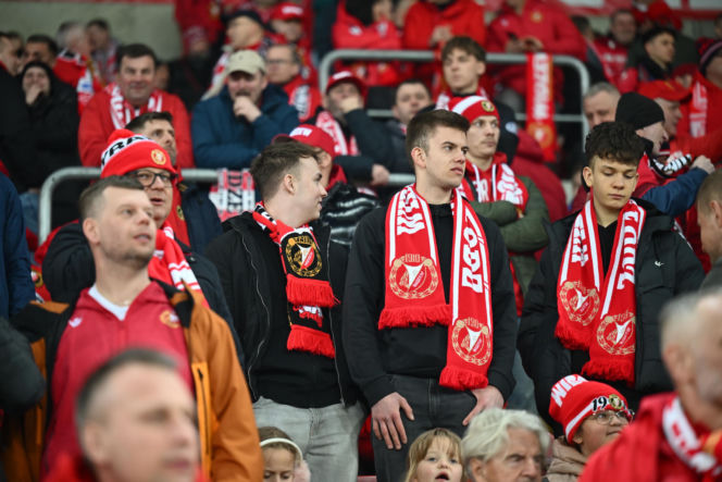 Widzew Łódź - Lech Poznań: Zdjęcia kibiców i zawodników z meczu 24. kolejki PKO BP Ekstraklasy