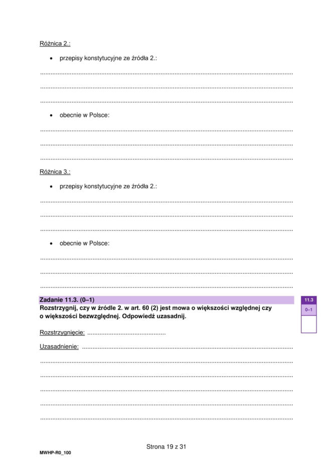 Próbna matura 2026: WOS. Arkusze CKE, pytania i odpowiedzi z WOS-u [16.01.2026]