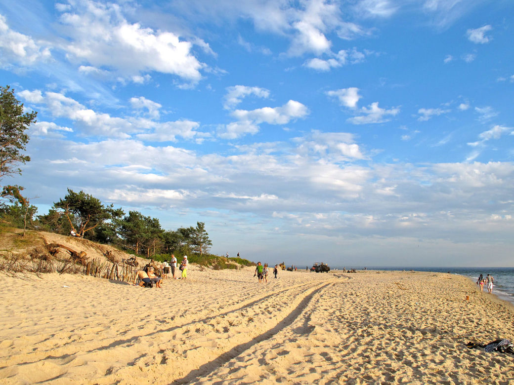 Miejsce 3. plaża w Helu