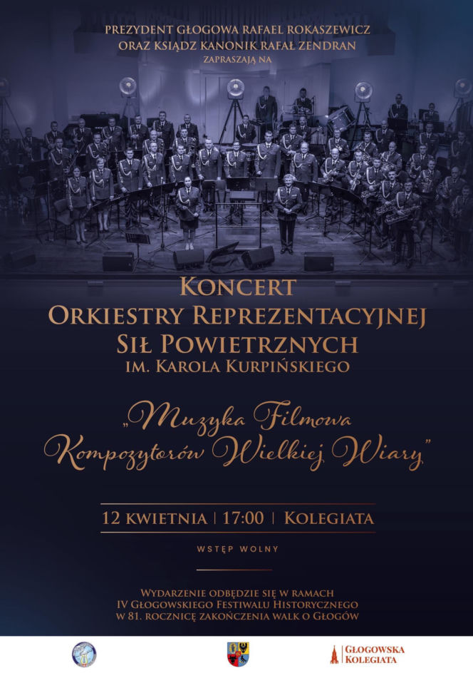 Plakat koncertu w kolegiacie