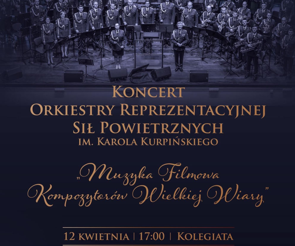 Plakat koncertu w kolegiacie